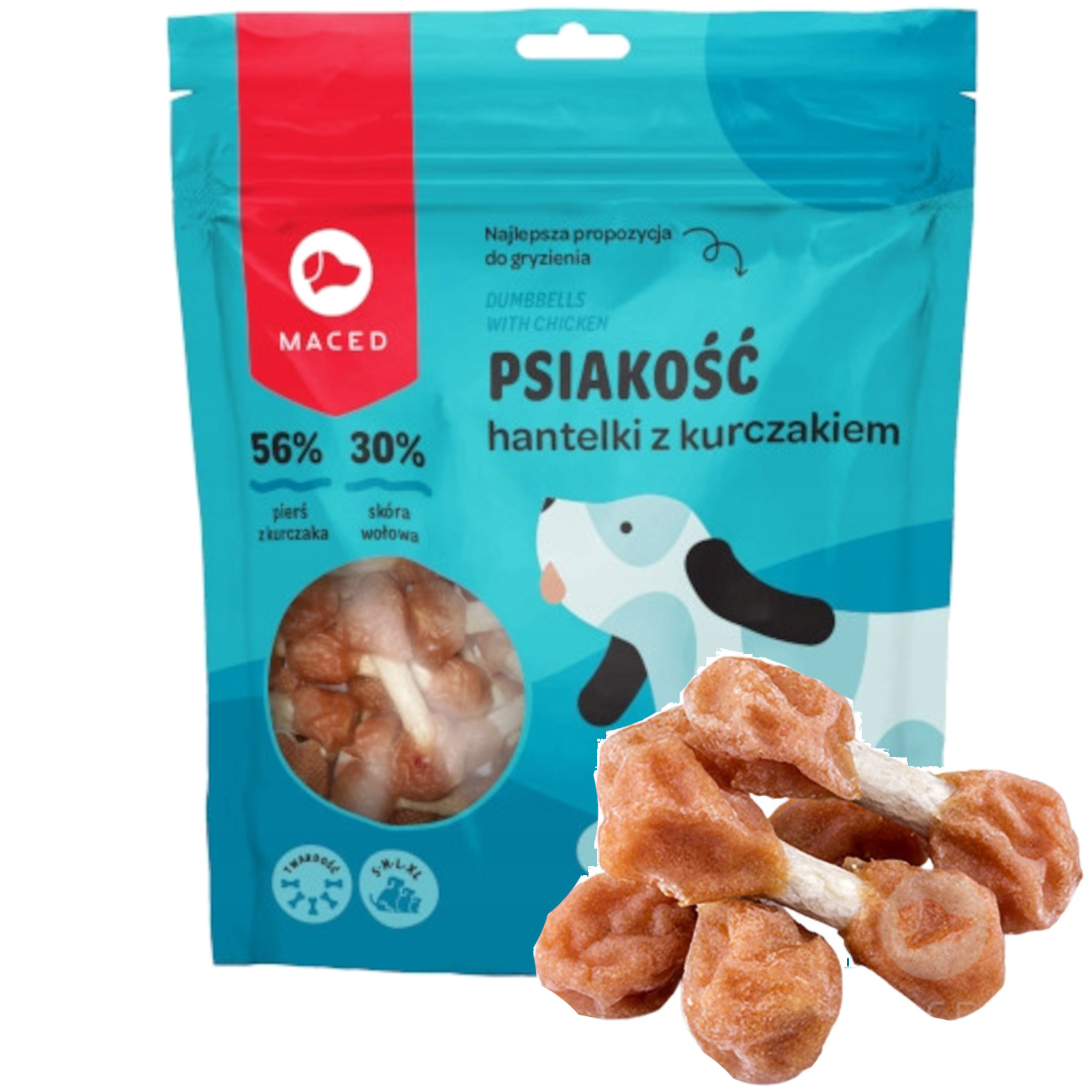 Maced Hantelki Kostki z Kurczakiem 500g