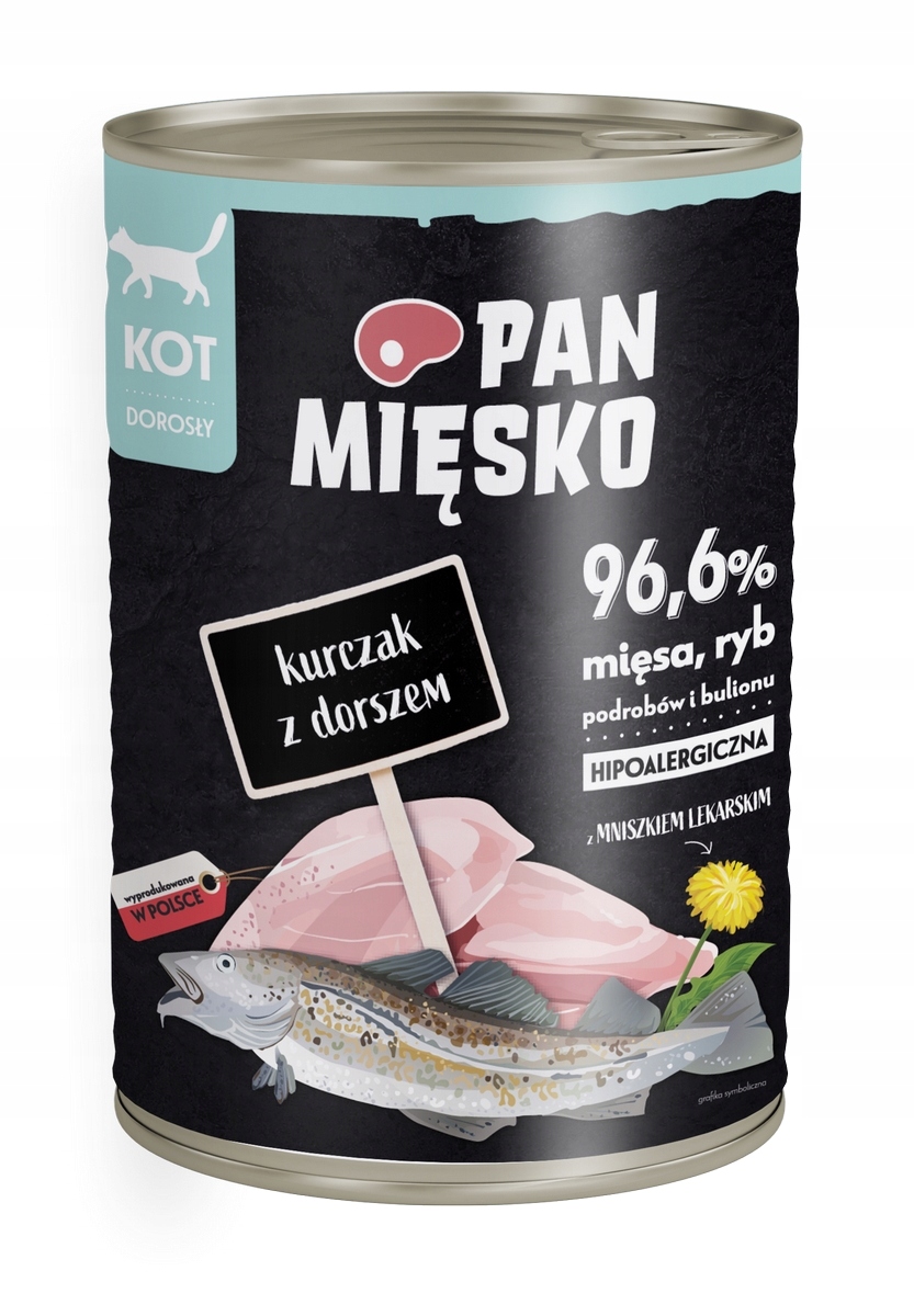 kurczak z dorszem 400g