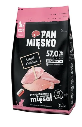 KOT Pan Mięsko Kurczak z królikiem