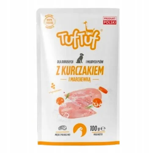 TUF TUF saszetka karma psa mokra KURCZAK 100g x10