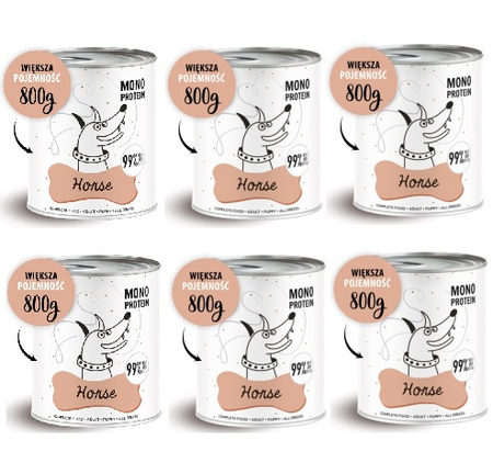 Karma mokra PEPE Horse 6x800g PAKA ZWIERZAKA