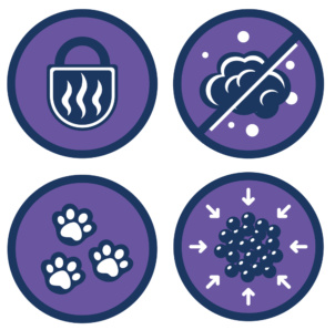 Calitti Strong żwirek bentonitowy lawendowy 5L