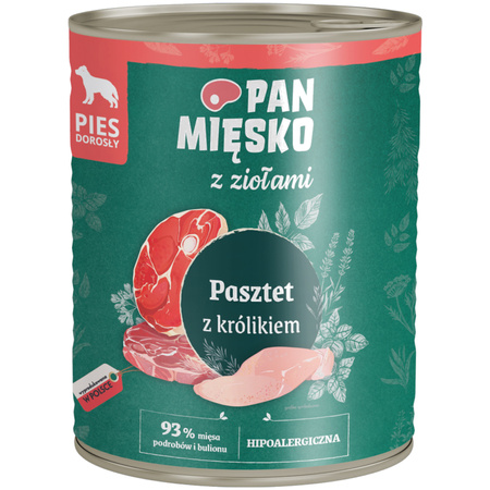 Pan mięsko Pasztet z królikiem i ziołami 800g