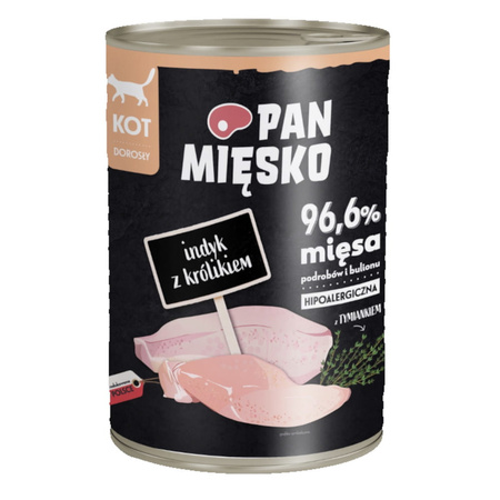 Pan Mięsko Indyk z królikiem 400g