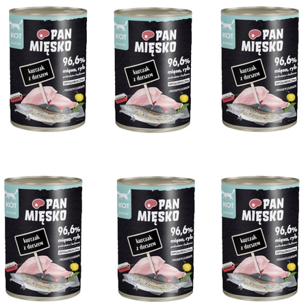 Pan mięsko Krczak z dorszem 6x400g