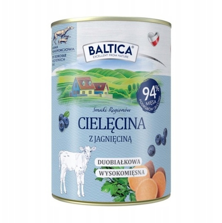 BALTICA SMAKI REGIONÓW Cielęcina z jagnięciną 12x400g