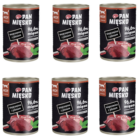 Pan mięsko Wieprzowina z jeleniem 6x400g