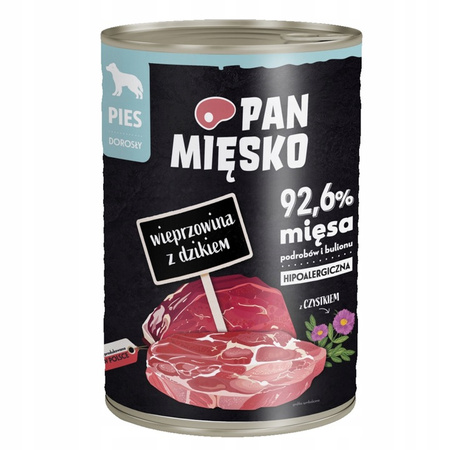 Pan Mięsko Wieprzowina z dzikiem 6x400g