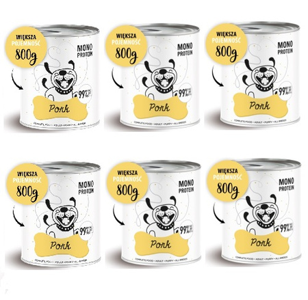 Karma mokra PEPE Pork 6x800g PAKA ZWIERZAKA