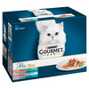 Purina Gourmet Perle DUO rybne smaki w sosie mokra karma dla kota 12x85g