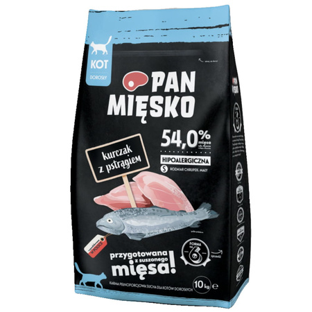 Pan Mięsko kurczak z pstrągiem chrupki S 10 kg