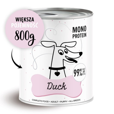 Karma mokra PEPE Duck 800g PAKA ZWIERZAKA