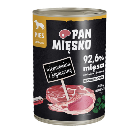 Pan mięsko Mix smaków dla psa dorosłego 12x400g