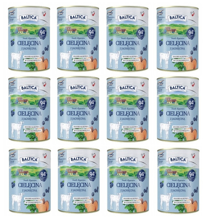 BALTICA SMAKI REGIONÓW Cielęcina z jagnięciną 12x400g