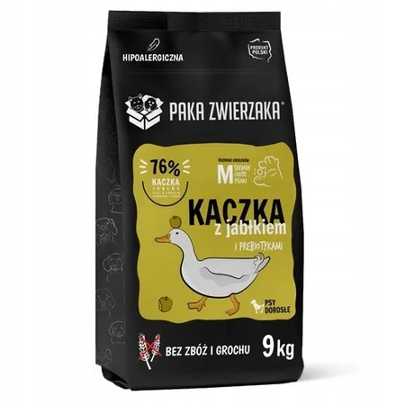 Paka zwierzaka Kaczka jabłko 9kg