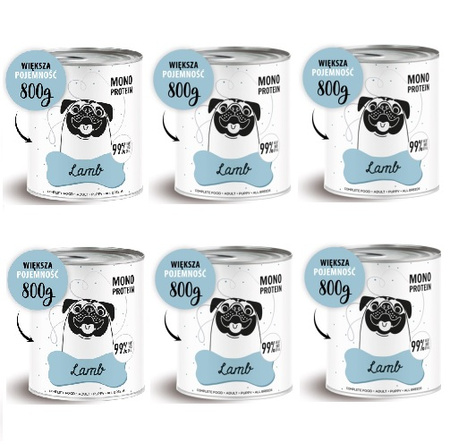 Karma mokra PEPE Lamb 6x800g PAKA ZWIERZAKA