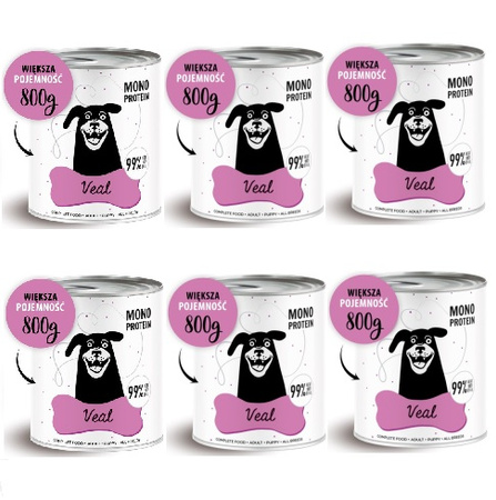 Karma mokra PEPE Veal 6x800g PAKA ZWIERZAKA