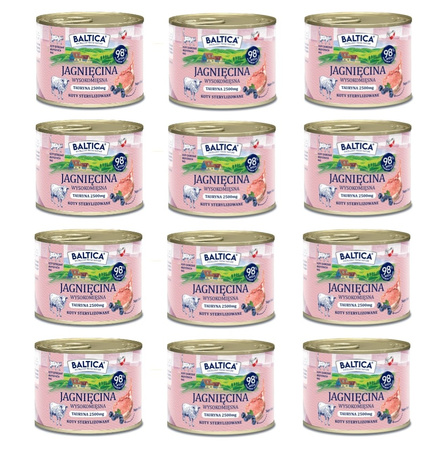 Karma mokra dla kota jagnięcina monobiałkowa 12x185g