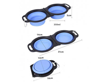 Miska składana turystyczna podwójna