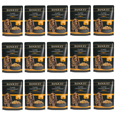 Banquet kurczak z ryżem i dynią 15x100g