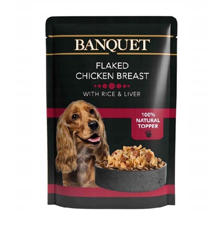 Banquet_kurczak z ryżem i wątróbką 100g