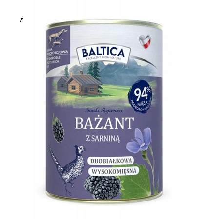 Baltica karma mokra bażant z sarniną 6x400g
