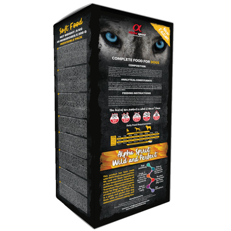 Alpha spirit Poultry 9kg półwilgotna karma dla psa