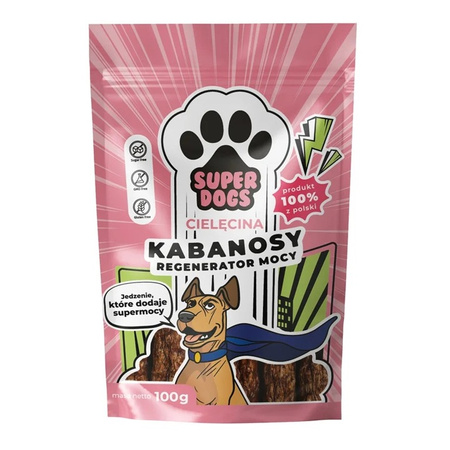 Superdogs kabanosy cielęcina 100g Uniszki