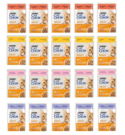 Cat chow saszetki mix smaków 20x85g