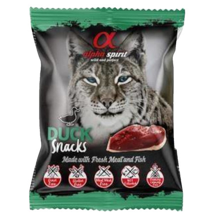 Alpha spirit Przysmaki dla kota kaczka 6x50g