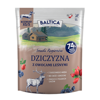 Baltica karma dla małych psów małych ras Dziczyzna z owocami leśnymi 1kg