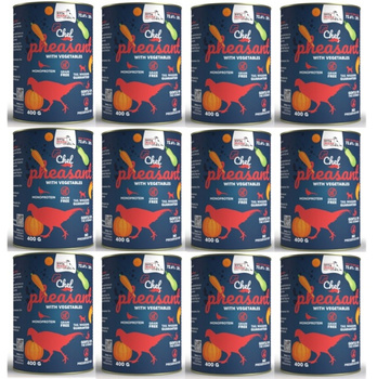 Syta Micha Karma Mokra CHEF Bażant z warzywami 12x400g monobiałkowa