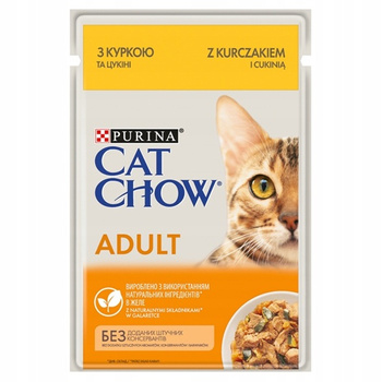 CAT CHOW ADULT Kurczak Cukinia 85g