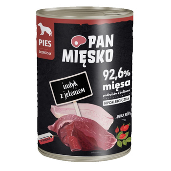 Pan Mięsko Indyk z jeleniem 400g