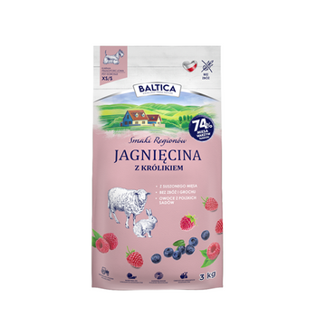BALTICA SMAKI REGIONÓW Jagnięcina z królikiem XS/S 3kg