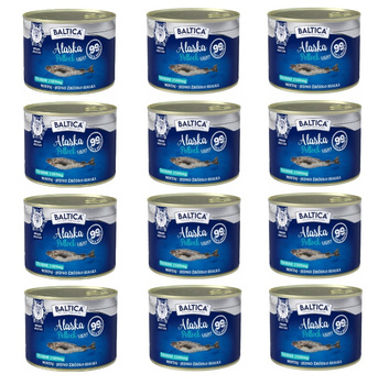 Karma mokra kot Alaska Pollock LIGHT 12x185g