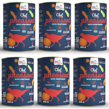 Syta Micha Karma Mokra CHEF Bażant z warzywami 6x400g monobiałkowa