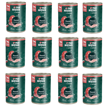 Pan Mięsko Pasztet z królikiem i ziołami 12x400g