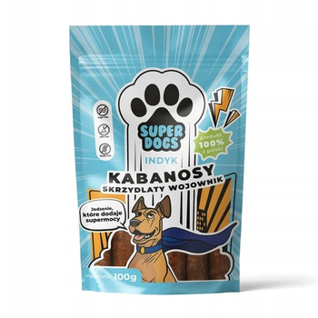 Superdogs kabanosy indyk 100g Uniszki