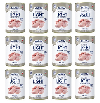Karma mokra Rabbit LIGHT prebiotic 12x400g