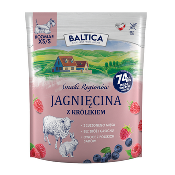 Karma dla małych psów małych małych ras Baltica Jagnięcina z królikiem 1kg