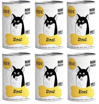 Paka zwierzaka mokra karma PEPE koza goat 6x400g