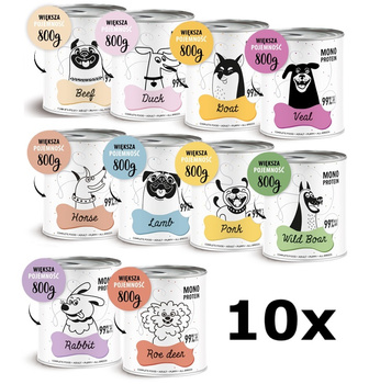 Karma mokra PEPE mix smaków 10x800g