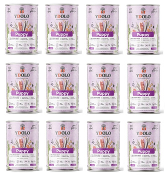 YDOLO Puppy - wieprzowina Iberico i ryby - mokra karma dla szczeniąt 12x400g