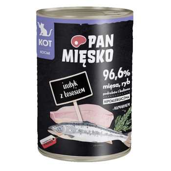 Pan Mięsko Indyk z łososiem 400g