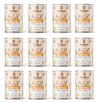 YDOLO Chicken - kurczak i ryby - mokra karma dla psa 12x400g