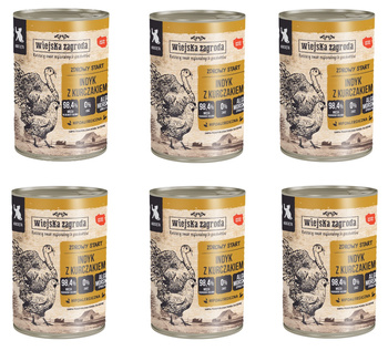 Pan Mięsko indyk z kurczakiem 6x400g kociak