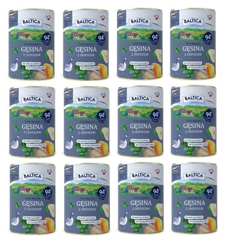Baltica karma mokra Gęsina z indykiem 12x400g