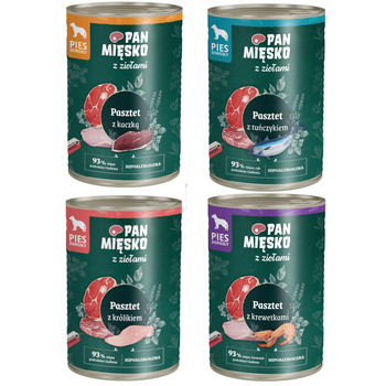 Pan Mięsko pasztet z ziołami Mix smaków 4x400g