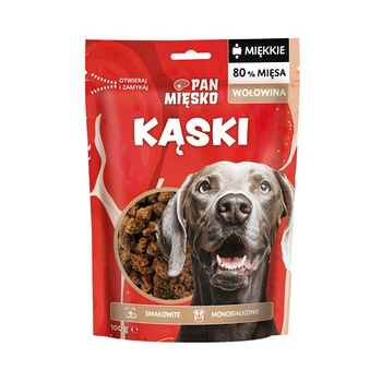 Pan Mięsko Przysmak dla psa miękkie Kąski Wołowina (dorosły) 100g